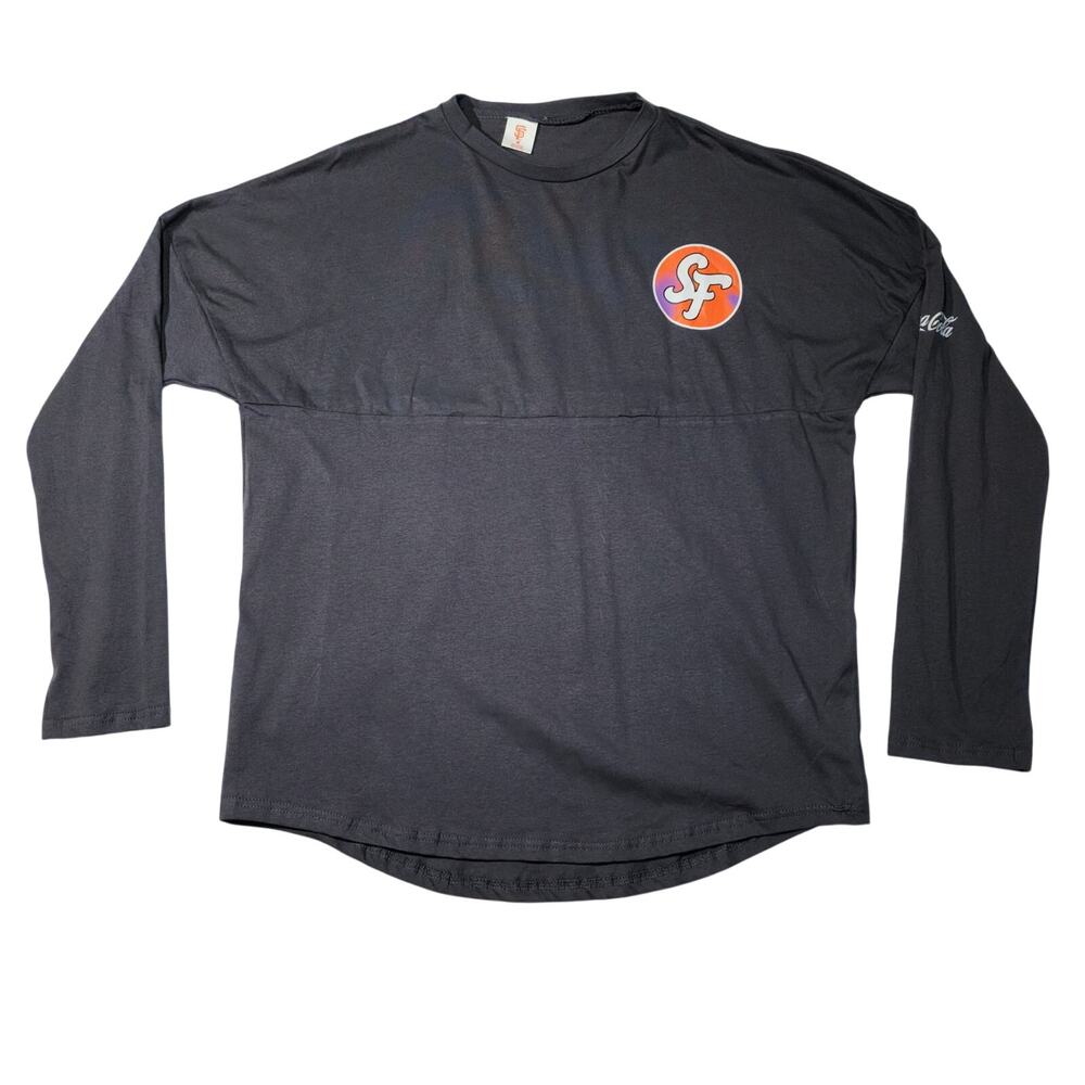 San Francisco Giants Long Sleeve Shirt Medium Multi Color Graphics 100% Cotton